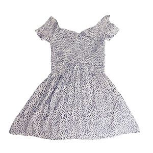 Lulu’s white floral cottagecore mini dress
